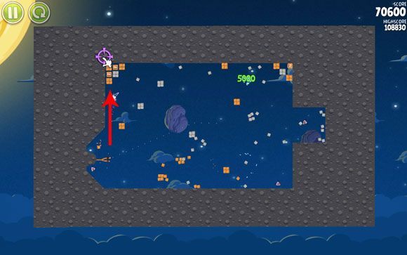 Przy odrobinie szczęścia powinieneś zlikwidować wszystkie świnie - Level 1 - 29 | Pig Bang | Angry Birds Space - Angry Birds Space - poradnik do gry