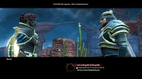 Klucz do klatki posiada dowódca straży Beorn - Apotyre (1) | Zadania poboczne w Kingdoms of Amalur Reckoning - Kingdoms of Amalur: Reckoning - poradnik do gry