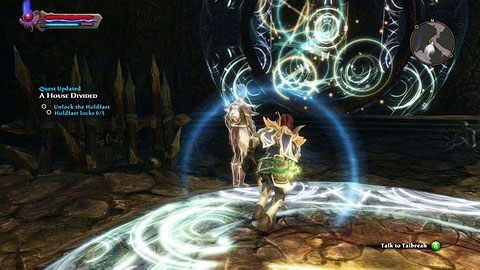 Gdy znajdziesz się w środku, idź cały czas na południe, aż zobaczysz przywódcę rebeliantów Saturnyna - Drowned Forest (3) | Zadania poboczne w Kingdoms of Amalur Reckoning - Kingdoms of Amalur: Reckoning - poradnik do gry