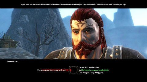 Możesz mu zapłacić za pomoc obozowi Moondown, przekonać go do tego przy pomocy perswazji lub wykonać proste zadanie - High Fulgen (2) | Zadania poboczne w Kingdoms of Amalur Reckoning - Kingdoms of Amalur: Reckoning - poradnik do gry