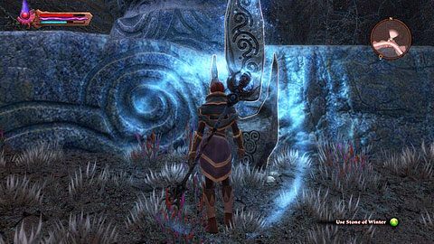 Głaz znajdziesz niedaleko drogi łączącej Shadow Pass z Twilight Pass - Winter (2) | Kamienie Lorestone w Kingdoms of Amalur Reckoning - Kingdoms of Amalur: Reckoning - poradnik do gry