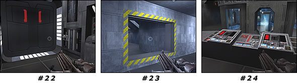 Oficer stał przy panelu kontrolnym - wciśnij oba przełączniki [#24] - Misja 02: Kejim Base | Star Wars Jedi Knight II Jedi Outcast - Star Wars Jedi Knight II: Jedi Outcast - poradnik do gry