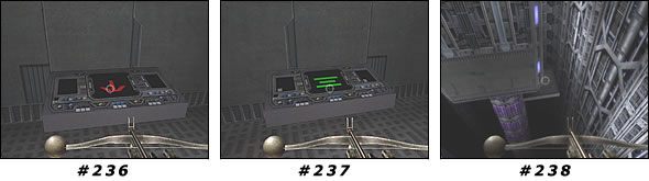 Będąc na najniższym poziomie, przyjrzyj się jednemu pomieszczeniu od strony ściany - Misja 18: Doom Comm | Star Wars Jedi Knight II Jedi Outcast - Star Wars Jedi Knight II: Jedi Outcast - poradnik do gry