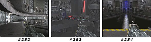 Wróć więc do korytarza i uważając na przybyłe posiłki wyjdź do wielkiej sali z rurami, by przejść właśnie po tej niedawno wysuniętej [#254] - Misja 20: Doom Shield | Star Wars Jedi Knight II Jedi Outcast - Star Wars Jedi Knight II: Jedi Outcast - poradnik do gry