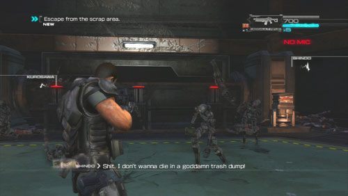 Po obejrzeniu dłuższego przerywnika staniemy do walki z robotami zachowującymi się trochę jak zombie - Rozdział 5 Intelligent Artifice (3) | Opis przejścia Binary Domain - Binary Domain - poradnik do gry