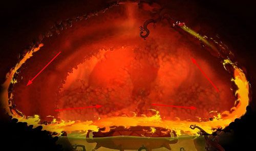 Kiedy zniknie ogień na lewej ścianie pojawi się bąbel, który zniszcz - Pani Zgaga (100 L); Wędkarstwo podlodowe | Słodkie Jeziora | Rayman Origins - Rayman Origins - poradnik do gry