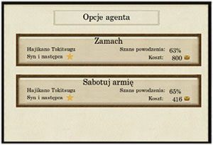 12 - Agenci | Mechanizmy rozgrywki | SHOGUN 2 - Zmierzch Samurajów - Total War: SHOGUN 2 - Zmierzch Samurajów - poradnik do gry