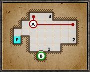Do rozwiązania tej łamigłówki niezbędne są trzy pochodnie i dwa kamienie - Poziom 9 - Goromorg Temple I (Świątynia Goromorga I) | Opis przejścia - Legend of Grimrock - poradnik do gry