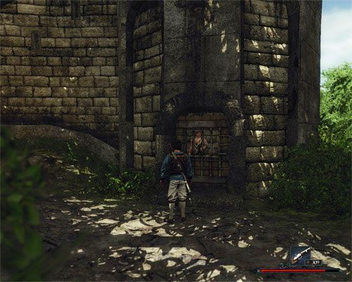 Hawkins jest jedynym lokatorem celi w wieży stojącej obok willi komendanta. - Uwolnij Hawkinsa! | Zadania - Wybrzeże Ostrzy | Risen 2 Mroczne Wody - Risen 2: Mroczne wody - poradnik do gry