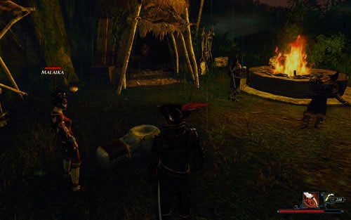 Malaikę znajdziesz przed chatką Corrientesa. - Spokój umarłych | Zadania - Zatoka Marakajów | Risen 2 Mroczne Wody - Risen 2: Mroczne wody - poradnik do gry