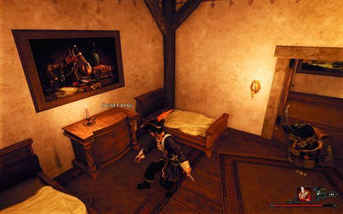 Na piętrze również musisz się skradać - inaczej służba Cię usłyszy! - Sygnet | Zadania - Caldera 2 | Risen 2 Mroczne Wody - Risen 2: Mroczne wody - poradnik do gry