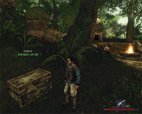 Skrzynia Jima nie jest wyzwaniem dla średnio doświadczonego złodzieja. - Mapa skarbów Jima | Zadania - Wybrzeże Ostrzy | Risen 2 Mroczne Wody - Risen 2: Mroczne wody - poradnik do gry