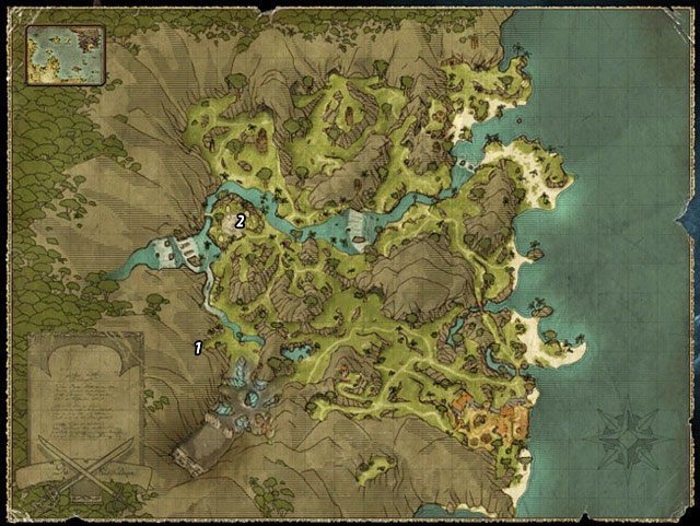 Ten quest jest częścią zadania: Nefryt - 4 kawałki nefrytu | Zadania - Wybrzeże Ostrzy | Risen 2 Mroczne Wody - Risen 2: Mroczne wody - poradnik do gry