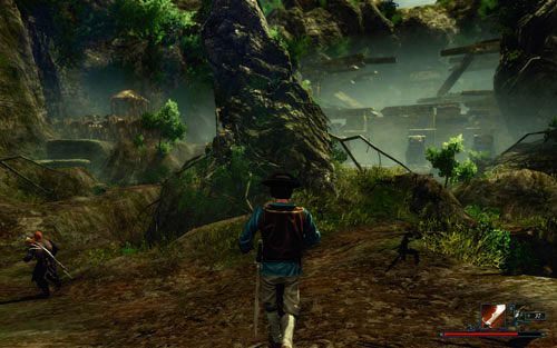 Po drodze możesz podziwiać widoki. - Idź za Venturem do świątyni | Zadania - Wybrzeże Ostrzy | Risen 2 Mroczne Wody - Risen 2: Mroczne wody - poradnik do gry