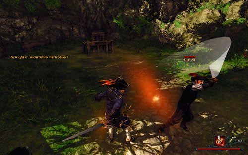 Pojedynek stoczysz sam - żaden towarzysz Ci nie pomoże. - Ostateczna rozgrywka ze Slayneem | Zadania - Antigua | Risen 2 Mroczne Wody - Risen 2: Mroczne wody - poradnik do gry