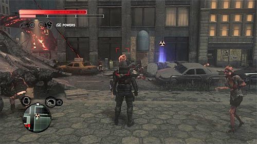 Legowisko możesz odnaleźć na środku ulicy - Czerwona strefa (Red Zone) (2) | Sekrety w Prototype 2 - Prototype 2 - poradnik do gry