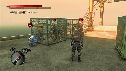 Oddział możesz odnaleźć w porcie, przy klatkach, w których przetrzymywani są zainfekowani osobnicy - Czerwona strefa (Red Zone) (2) | Sekrety w Prototype 2 - Prototype 2 - poradnik do gry