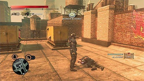 Ciało możesz odnaleźć na dachu budynku - Czerwona strefa (Red Zone) (1) | Sekrety w Prototype 2 - Prototype 2 - poradnik do gry