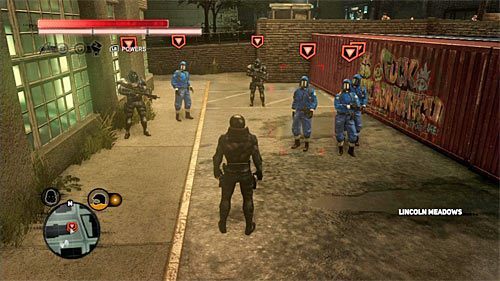 Oddział możesz odnaleźć niedaleko kontenerów - Zielona strefa (Green Zone) (2) | Sekrety w Prototype 2 - Prototype 2 - poradnik do gry