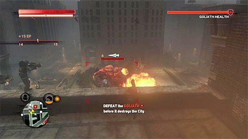 Bitwę z goliatem możesz rozegrać na dwa zasadnicze sposoby - 12 - Operation - Clockwork (2) | Misje Blacknet w Prototype 2 - Prototype 2 - poradnik do gry