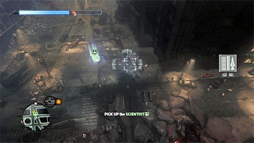 Ostatni z naukowców czeka na transport w lokacji [560, 103] i analogicznie do poprzedniej osoby musisz podlecieć do oznaczonego przez grę lądowiska - 12 - Operation - Clockwork (1) | Misje Blacknet w Prototype 2 - Prototype 2 - poradnik do gry