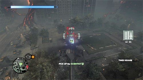 Wyląduj na ziemi w świecącym się okręgu znajdującym się w lokacji [668, 145] i zaczekaj aż drugi z naukowców wejdzie na pokład śmigłowca - 12 - Operation - Clockwork (1) | Misje Blacknet w Prototype 2 - Prototype 2 - poradnik do gry