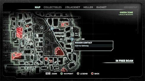 W celu rozpoczęcia tej misji musisz dotrzeć do lokacji [966, 1356], a konkretnie do znajdującego się na chodniku święcącego się okręgu - 17 - A Nest of Vipers | Główny wątek fabularny Prototype 2 - Prototype 2 - poradnik do gry