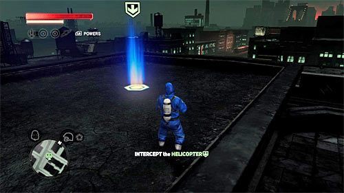 Nie musisz na szczęście ścigać się ze śmigłowcem, albowiem Twoim zadaniem jest jedynie dotarcie do świecącego się okręgu w lokacji [756, 1404] - 5 - Operation - Keyhole | Misje Blacknet w Prototype 2 - Prototype 2 - poradnik do gry