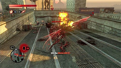 Pościg powinien dobiec końca niedaleko zamkniętego przejścia do czerwonej strefy znajdującego się w lokacji [730, 1155] - 7 - Operation - Red Glacier | Misje Blacknet w Prototype 2 - Prototype 2 - poradnik do gry