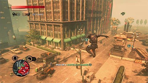 W bazie Blackwatch znajdują się dwie beczki, a ich dokładna lokalizacja to punkty [406, 307] oraz [407, 318] - 24 - Burned from Memory | Główny wątek fabularny Prototype 2 - Prototype 2 - poradnik do gry