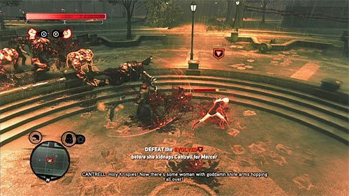 Głównym utrudnieniem nowego pojedynku jest to, że przeciwniczka dysponuje biczem - 25 - Last Resort | Główny wątek fabularny Prototype 2 - Prototype 2 - poradnik do gry