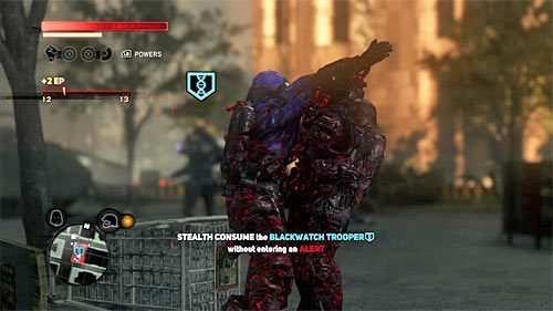 Kolejny cel podrózy to lokacja [657, 670] i jako że jest to posterunek Blackwatch bardzo ważne jest to żeby do niedostępnej dla cywilów strefy wkroczyć w przebraniu naukowca lub żołnierza - 9 - Operation - Spotted Cat (1) | Misje Blacknet w Prototype 2 - Prototype 2 - poradnik do gry