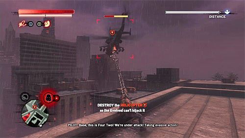 Po dostatecznym zbliżeniu się do śmigłowca musisz podjąć decyzję jak chcesz go zniszczyć - 10 - Operation - Long Horizon | Misje Blacknet w Prototype 2 - Prototype 2 - poradnik do gry