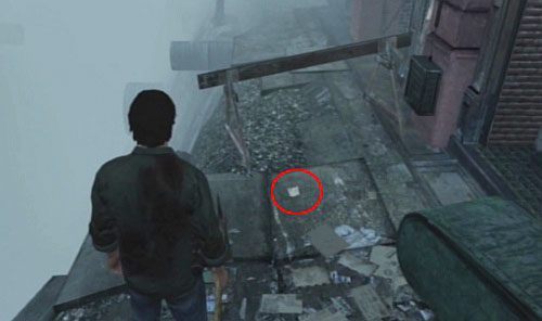Wróć na powierzchnię i podążaj na północ prawą stroną ulicy, aż dojdziesz do końca drogi - Misje poboczne (2) | Silent Hill cz.2 | Silent Hill Downpour - Silent Hill: Downpour - poradnik do gry