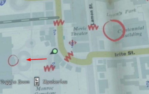 Będąc na ulicy Brite, znajdź ulicę prowadzącą w górę i skręcającą w lewo (obok czerwonych garaży) - Misje poboczne (2) | Silent Hill cz.3 | Silent Hill Downpour - Silent Hill: Downpour - poradnik do gry