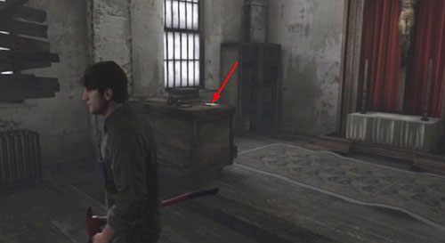 Przejdź na drugą stronę pomieszczenia i skorzystaj z drzwi - Misja główna - pomieszczenie ze sceną | Klasztor | Silent Hill Downpour - Silent Hill: Downpour - poradnik do gry