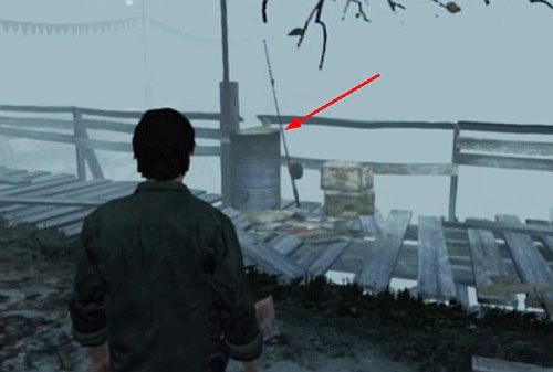 Kiedy tylko zobaczysz molo, na wprost Ciebie będzie Fishing Rod (Easy) - Misje poboczne (1) | Silent Hill cz.4 | Silent Hill Downpour - Silent Hill: Downpour - poradnik do gry