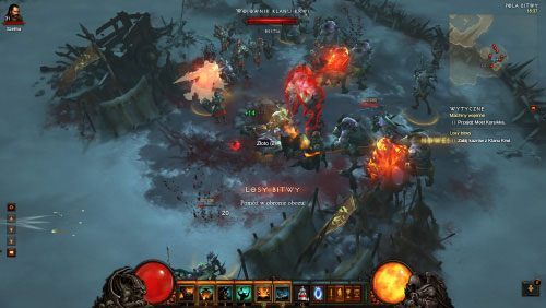 Przemierzając Pola bitwy możesz natknąć się na obóz - wtedy automatycznie wydarzenie się rozpocznie - Losy bitwy | Wydarzenia - Akt 3 | Solucja Diablo III - Diablo III 2.0 - poradnik do gry