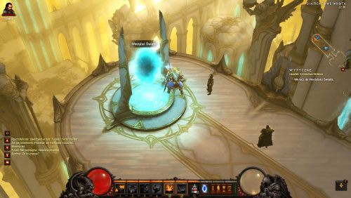 Tuż obok otwarty zostanie portal prowadzący do Westybulu Światła - przejdź przez niego - Upadek Królestwa Niebios | Zadania - Akt 4 | Solucja Diablo III - Diablo III 2.0 - poradnik do gry