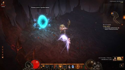 Ponadto archanioł Auriel otworzy ci portal - przejdź przez niego, a powrócisz do Pierwszego poziomu ogrodów nadziei - Światło nadziei | Zadania - Akt 4 | Solucja Diablo III - Diablo III 2.0 - poradnik do gry