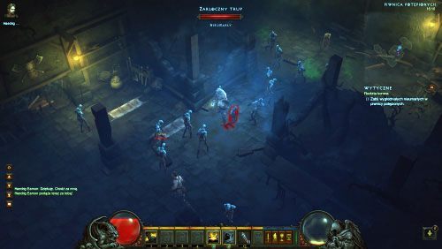 W krótkim korytarzu natrafisz na drzwi - zniszcz je, a przejdziesz do komnaty - Rozbita korona | Zadania - Akt 1 | Solucja Diablo III - Diablo III 2.0 - poradnik do gry