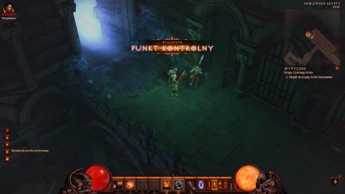 Na końcu lokacji znajdziesz drzwi prowadzące do Krypty Króla Szkieletów - Rządy Czarnego Króla | Zadania - Akt 1 | Solucja Diablo III - Diablo III 2.0 - poradnik do gry