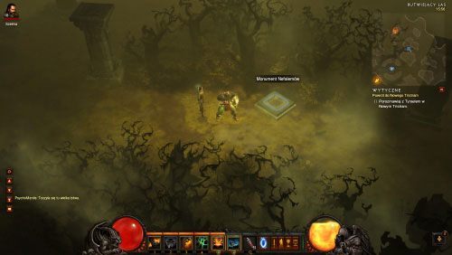 W Butwiejącym lesie możesz natrafić na jeszcze jedną rzecz - monument Nefalemów - Wieczna Wojna | Wydarzenia - Akt 1 | Solucja Diablo III - Diablo III 2.0 - poradnik do gry