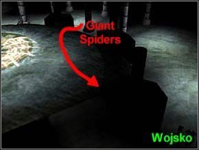 Zabij małe pająki wojownikami z lewej i prawej - Misja 18 - The Spider God - Myth III: Era Wilka - poradnik do gry