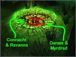 Jak doskonale to widać, stoi na nich czterech Stygian Knightów - Misja 6 - The Forgotten Lands - Myth III: Era Wilka - poradnik do gry