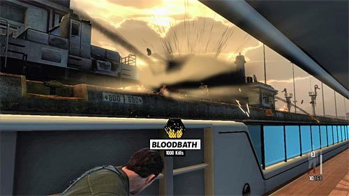 Jako kolejnych namierz wrogów, którzy przyjadą tutaj pojazdem - Dotarcie do mostka kapitańskiego jachtu | Rozdział XI | Solucja Max Payne 3 - Max Payne 3 - poradnik do gry