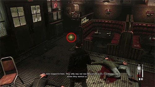 Po wygranych walkach koniecznie rozejrzyj się po pomieszczeniu baru, w którym rozpocząłeś tę misję - Wydostanie się z baru | Rozdział IV | Solucja Max Payne 3 - Max Payne 3 - poradnik do gry