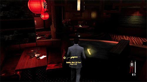 SEKRET 9 [Złota broń - Karabin Mini-30 2/3]: Sekret odnajdziesz w okrągłym barze z czerwonymi lampionami - Ślady i złote bronie - Rozdział II | Sekrety w Max Payne 3 - Max Payne 3 - poradnik do gry