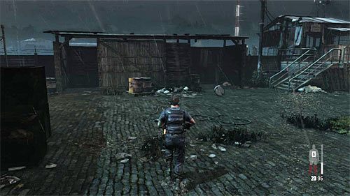 Pozbieraj amunicję i ruszaj w stronę widocznej w oddali bramy - Odblokowanie dostępu do doków | Rozdział V | Solucja Max Payne 3 - Max Payne 3 - poradnik do gry