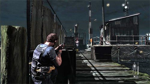 Po oczyszczeniu okolicy udaj się w lewo - Przeprawa przez doki | Rozdział V | Solucja Max Payne 3 - Max Payne 3 - poradnik do gry